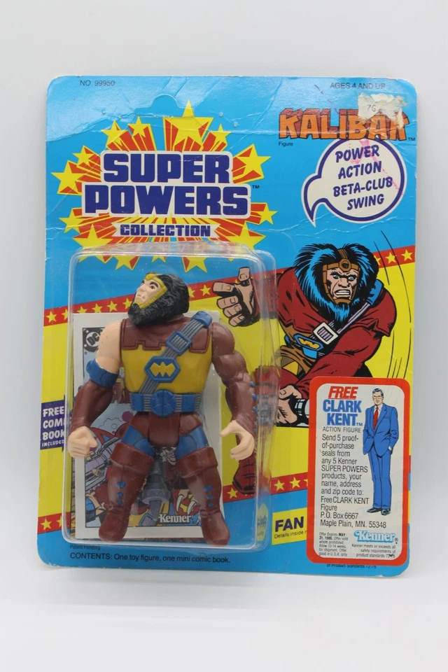 1985 Kenner Super Powers Aquaman Figure Unpunched Card Sacm02