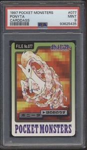 PSA 9 Ponyta 077 Carddass Como Nuevo Pokemon Tarjeta Venta 1997 Pocket Monsters - Imagen 1 de 2