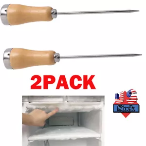 2x Picahielos Acero Inoxidable Punzón Trituradora Rompehielos Suministros para el Hogar Mango NUEVO - Imagen 1 de 16