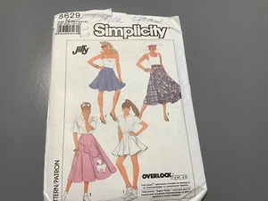 Simplicity Pattern #8629 Misses Circle Skirt Sz 10-12-14 Cut - Picture 1 of 3