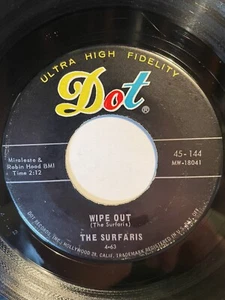 The Surfaris “Wipe Out” Dot 7” 45 Strong VG - Picture 1 of 4