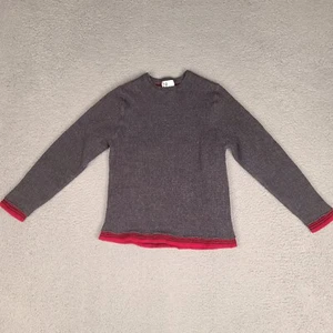 Neve Designs Sweater Girls Youth Large Gray Wool Pullover Crewneck - Picture 1 of 16