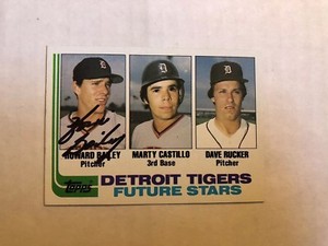 Howard Bailey Signed 1982 Detroit Tigers Card # 261
