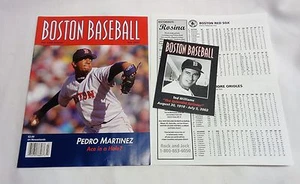 July 2005 Fenway Park Boston Baseball Red Sox Program Ted Williams Memorial Card - Picture 1 of 2