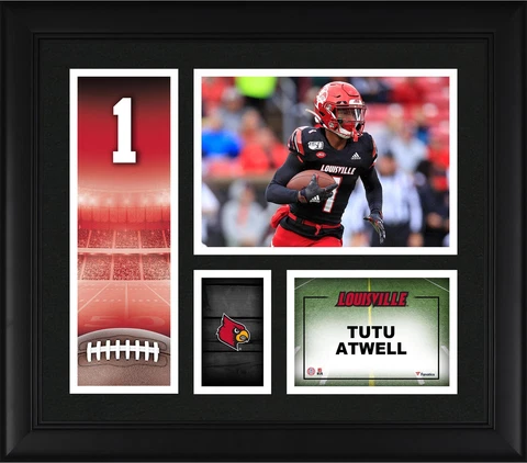 Tutu Atwell Louisville Cardinals Framed 15"x 17" Player Core Collage Cover