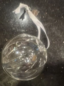 Waterford 2020 Vertical Cuts Aras Ball Crystal Christmas Ornament #1055105 - Picture 1 of 17