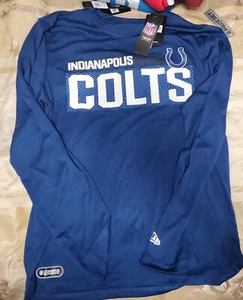 NEW! Indianapolis Colts NFL Team Apparel Long Sleeve Shirt Men's M New Era - Picture 1 of 4