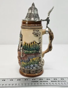 Vintage Germany King Handmade Beer Stein-9"+ Tall-Limited Edition No. 859 - Picture 1 of 16