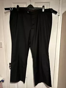 Herren XXL Schwarz Schlaghose Elvis Overall Ära 70er Jahre Kostüm 42-44w - Bild 1 von 4