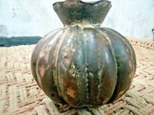 Vintage Old Unique Collectible Iron Handmade Flower Pot/Vase