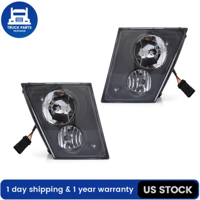 Fog Light Pair Set Front DRL Bumper Lamps Fit For 2003-2017 Volvo VNL Truck Foto 1 de 4