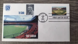 Detroit Tiger Stadium Baseball Legendary Playing Fields Stamp.First Day Issue. - Picture 1 of 1