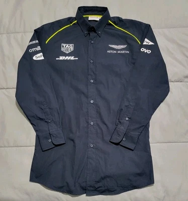 Рубашка хлопковая Guardsman Aston Martin воротник 15 дюймов средний размер James Bond с длинным рукавом - Изображение 1 из 4