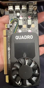 Nvidia Quadro P1000 4GB GDDR5 PCIe Graphics Card Low Profile 4 Mini DP Ports - Picture 1 of 5