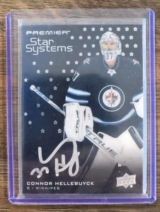 2021-22 Upper Deck Premier Update Star Systems Auto Connor Hellebuyck /49 - Picture 1 of 3