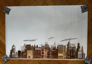 Walthers Scenemaster 949-712 Instant Horizons Hintergrund Hotel Business 24” x36” - Bild 1 von 2