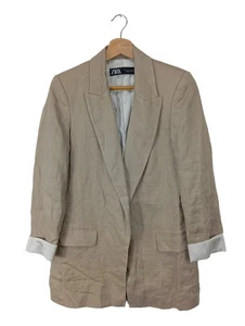 ZARA Blazer lungo Donna Blazer Taglia IT 40 marrone-grigio stile professionale - Foto 1 di 5