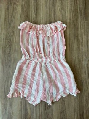 Mameluco Billabong Rosa Y Blanco Volantes Rayas Talla S Foto 1 de 3