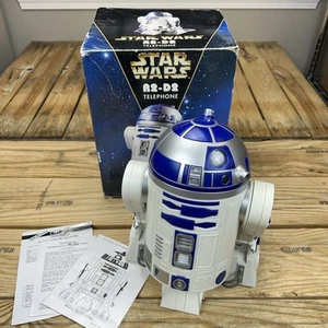 Teléfono Star Wars R2-D2 1997 vintage de TeleMania - 12" de alto - con caja y manual - Imagen 1 de 8