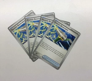 4x Generador Eléctrico - Juego - Paldean Fates 079/091 - Juego de Juego Pokémon Casi Nuevo Juego de Cartas Coleccionables - Imagen 1 de 2