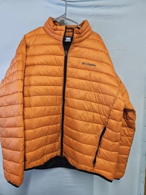 Columbia Mujer 2XL Puffer Chaqueta Naranja XXL Cremallera Completa Foto 1 de 4