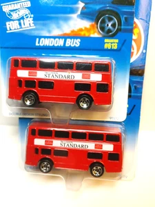 1997 Hot Wheels LONDON BUS 'The London Standard' # 613 - LOT OF 2 - Bild 1 von 6