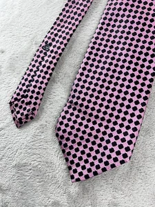 Stefano Ricci Mens Tie Pink Geometric Pure Silk Made in Italy Professional Dress - Picture 1 of 10