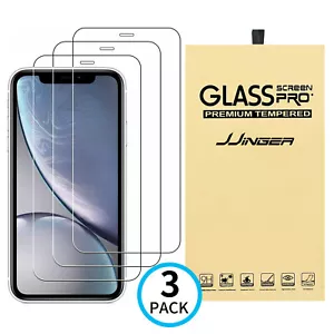 3X Hartglas Displayschutzfolie für iPhone 16 15 14 13 12 11 Pro Max X XR 8 7 - Bild 1 von 12