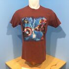 Genuine Marvel Civil War Captain America VS Ironman T Shirt Size S-M VGUC