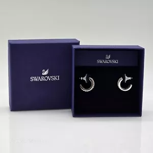 Swarovski Hyperbola Kreolen Ohrringe Weiß, Rhodiniert Mini Hoop 5646725 - Bild 1 von 5