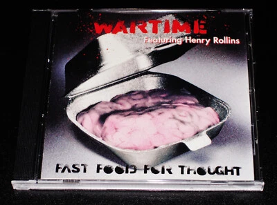 Wartime Featuring Henry Rollins: Fast Food For Thought EP CD 1990 Chrysalis USA - Image 1 of 3