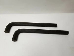 Lot of 2 Allen 1" Hex Key Allen Wrench Long Arm 9" Made in USA - Picture 1 of 2