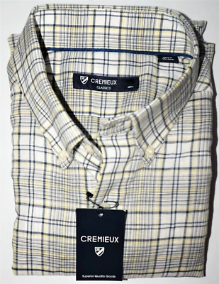 Daniel Cremieux L/S Shirt XL Sunshine Yellow Check Lightweight NWT (DC456) - Image 1 of 3