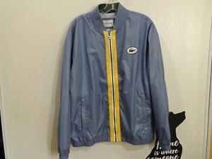 LACOSTE Bomberjacke türkisblau Heritage Kontrastband Größe 52/M/L ***260€** - Bild 1 von 12
