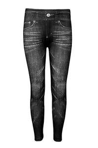 Girl's Sofra Printed Jeans Leggins - Picture 1 of 1