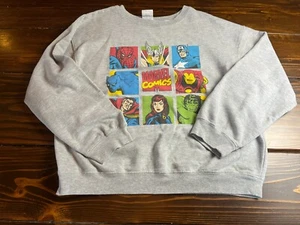 Marvel Sweater, Women's Size XL, Gray, MARVEL Comic Super Heroes - Picture 1 of 6