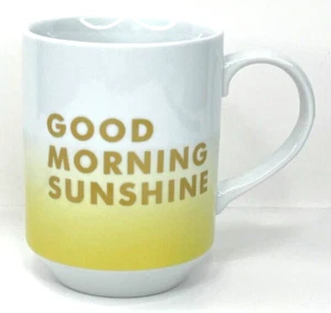 Tazza da caffè Good Morning Sunshine tazza da tè bianca e gialla frange studio - Foto 1 di 5