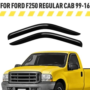 Rain Guards Vent Visors Shade for 1999-2016 Ford F-250 Regular Cab - Picture 1 of 9
