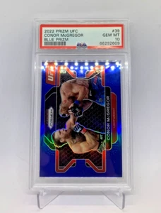 UFC 2022 "CONOR MCGREGOR" #39 Blue Prizm 108/199 PSA 10 Panini - Picture 1 of 3