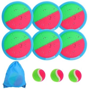 Toss and Catch Game Ball Set 6 Rackets and 3 BallsOutdoor Play Set Games for ... - Picture 1 of 8