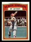 1972 Topps Baseball 168 Deron Johnson In Action Ex D7