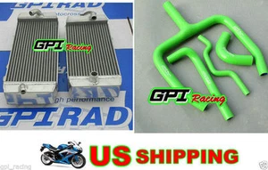 FOR KAWASAKI KXF250 KX250F KX 250F 2011-2016 2012 2013 Aluminum Radiator +HOSE - Foto 1 di 7