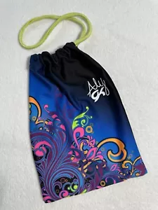 Aly Raisman GK ELITE Gymnastics GRIP BAG Leotard TOTE Neon Swirls OMBRE BLUE - Picture 1 of 3