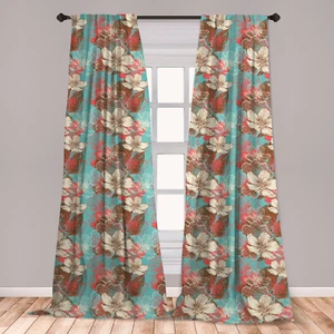 Vintage Abstract Microfiber Curtains 2 Panel Set Living Room Bedroom in 3 Sizes - Picture 1 of 54