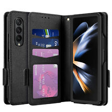 For Samsung Galaxy Z Fold 4 Shockproof Leather Wallet Case Card Slot Full Cover