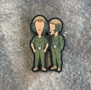Beavis and Butthead Tankers PVC Morale Patch - Picture 1 of 1