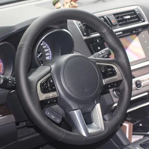 Custom Leather Steering Wheel Cover for Subaru Legacy Outback Forester XV 2016 - Picture 1 of 8