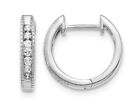 1/6 Carat (ctw SI1-SI2, H-I) Lab-Grown Diamond Hoop Earrings 14K White Gold