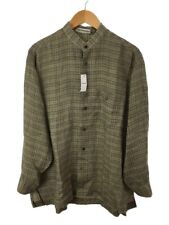 ISSEY MIYAKE Shirt Size 2 Linen Gray Check Length 76.5 cm Width 63 cm Men USED