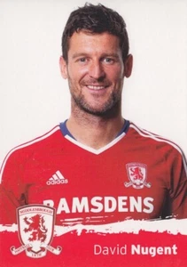 DAVID NUGENT UN SIGNED 6X4 POSTCARD MIDDLESBROUGH - Imagen 1 de 1